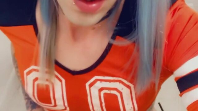 Aeva rhone takes on sexy sports challenge: sucking and getting fucked