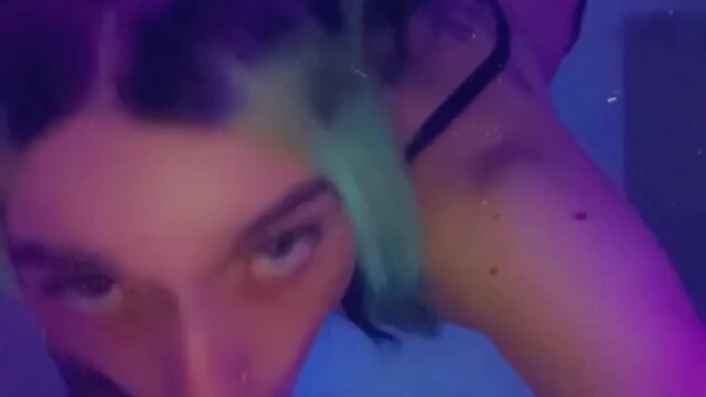 Exploring intimate acts at a nightclub: fingering and sucking