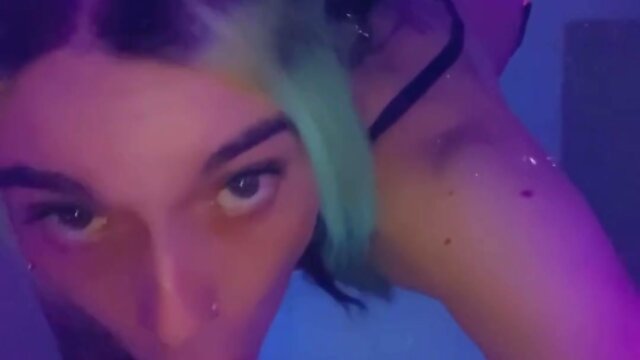 Exploring intimate acts at a nightclub: fingering and sucking