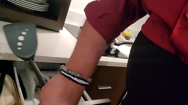 Sissy brenda cooks dinner for you