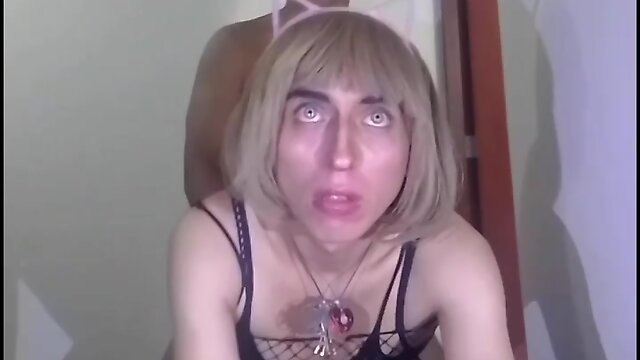 A Bareback Debut: Trans Teen`s Raw Anal & Cum Swallow