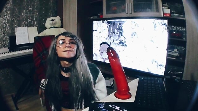 Demonstrating the depth of my throat while feeling shy