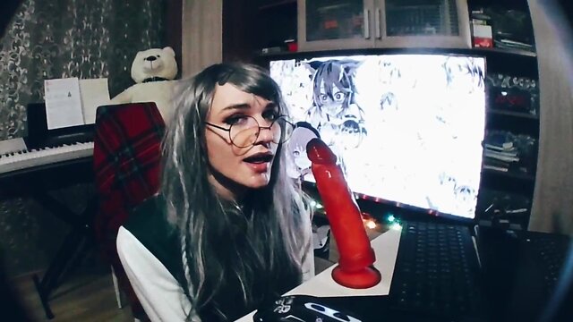 Demonstrating the depth of my throat while feeling shy