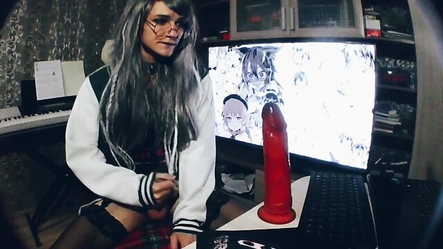 Demonstrating the depth of my throat while feeling shy