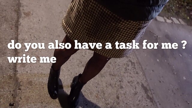 Soaked pantyhose with juices: a sissy task