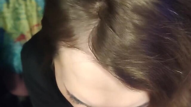 Trans person consumes truck drivers semen