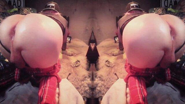 Double trouble tiffany gapping ass on xxl extreme anal dildo