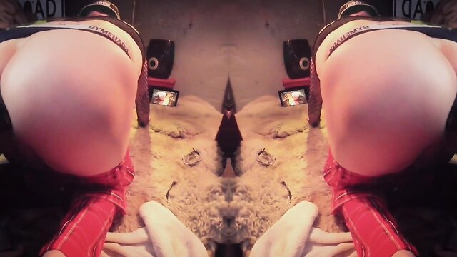 Double trouble tiffany gapping ass on xxl extreme anal dildo