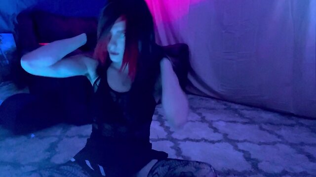 Femboy experiences intense orgasm