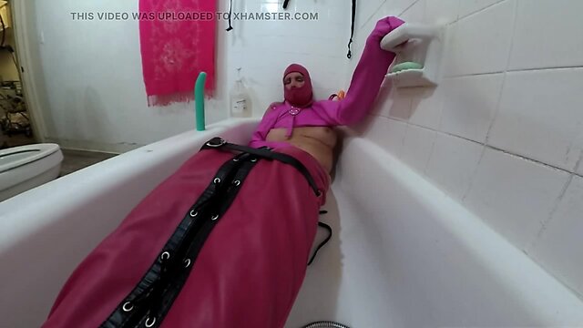 Exploring Limits and Achieving Orgasms: Solo Shemale in a Straight Jacket