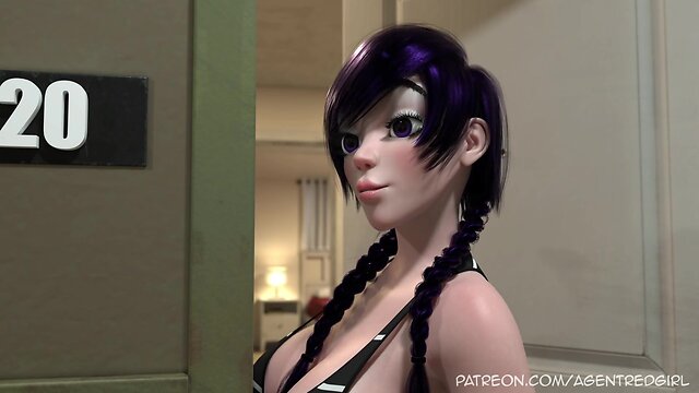 Buck and futanari dasher have a romantic encounter with delivery person