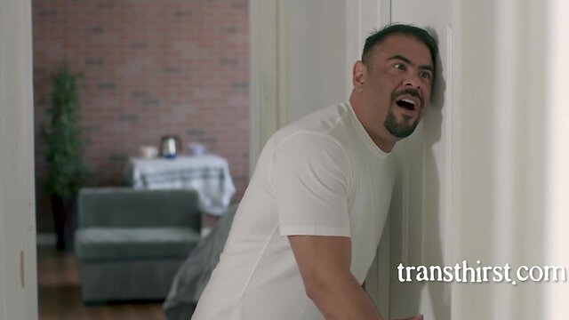 Trans stepdaughters extreme dominance over guy