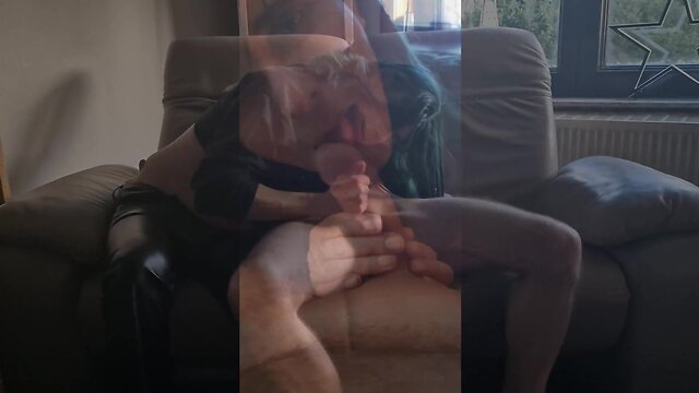 Swallowing a huge amount of cum - compilation