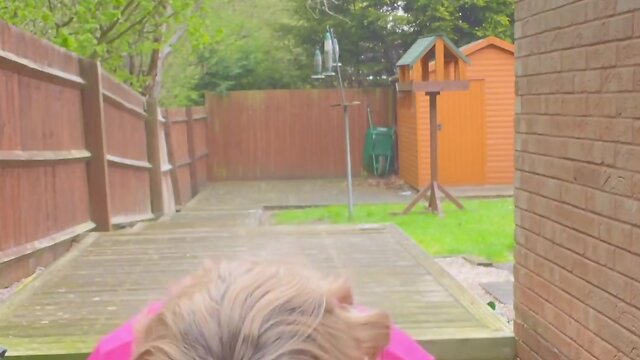 Kellycd2022`s 100th Video: Sexy Outdoor Crossdresser Session!