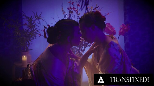 Kasey kei transfixed in passionate sex with nyotaimori model casey calvert