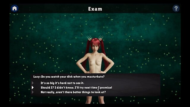 University futanari hentai game ep.5: self-facial ejaculation tutorial