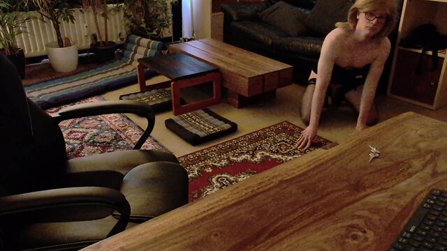 Sultry secretary engages in risqué after-hours activities