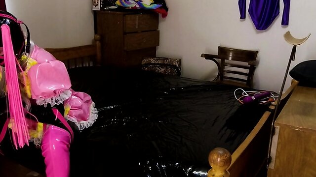 Mistress teases and whips sissy maid