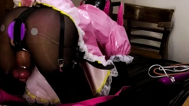 Mistress teases and whips sissy maid