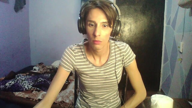 Removing makeup while masturbating