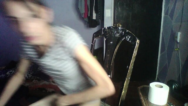 Removing makeup while masturbating