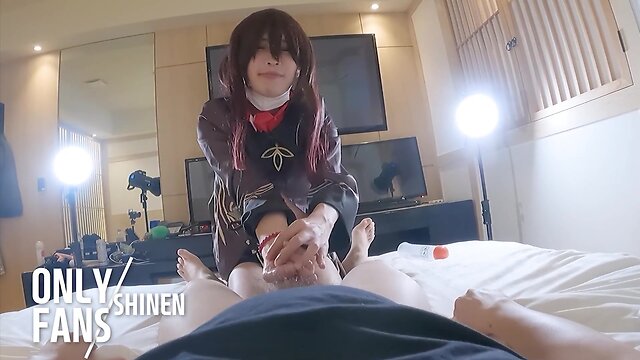 Hu-tao cosplay genshin impact blowjob and creampie vol.