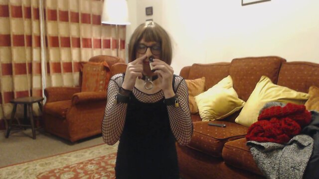 Sissy in sexy outfit reunites with master