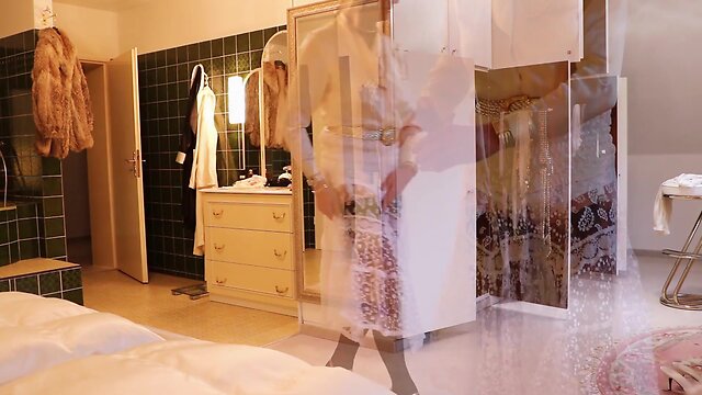 Dressing up in fur, silk, and satin, spanking, and cumshot inevitable.