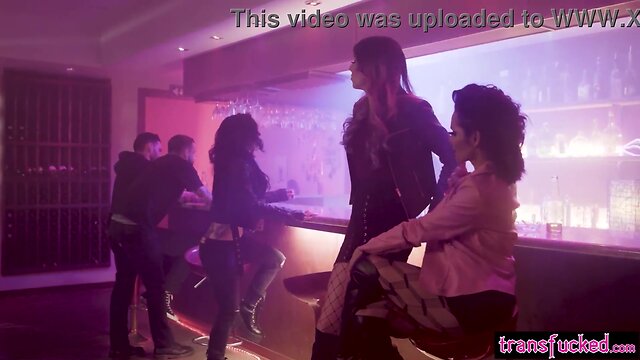 Joanna angel fucked by two shemales casey kisses and ts foxxy