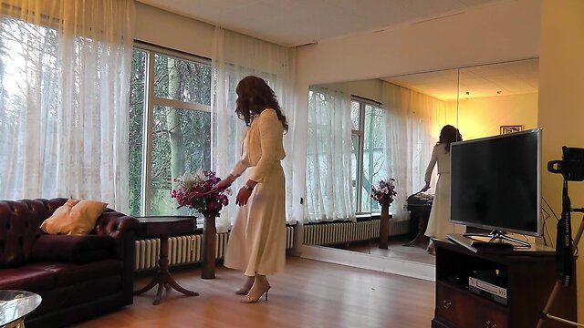 Concealing my slutty side with sheer silk