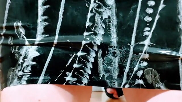 Latex skirt squirting cum: erika oaks experience