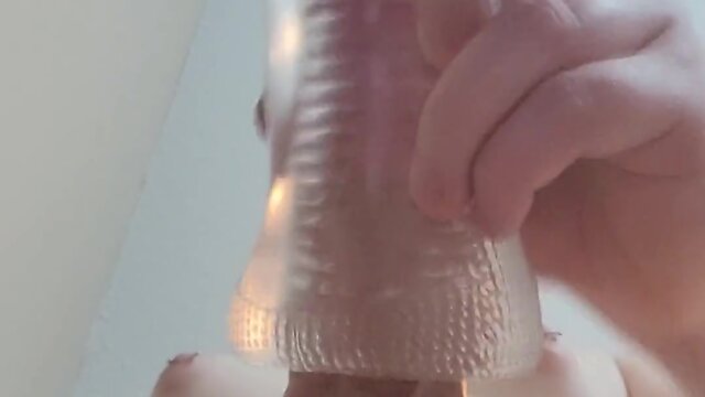 Trans person with big genitalia ejaculates on your face