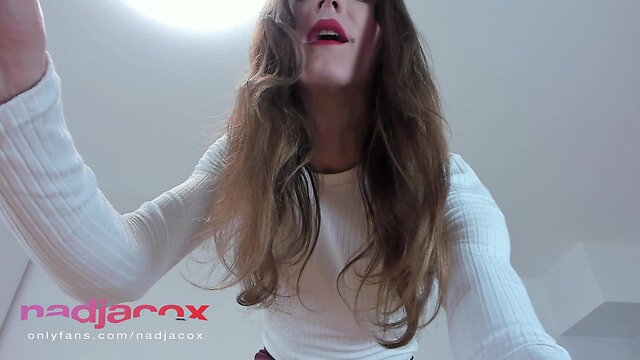 Dominate with Her Huge Cock: German MILF`s Glass-Full Cumshot