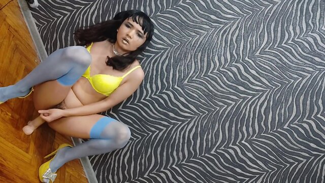 Sissys ejaculation with toys