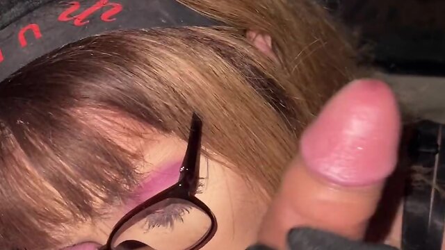 Verbally kinky tranny enjoys sucking cock