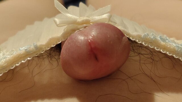 Cumming hard: fps ladyboy cums in panties!