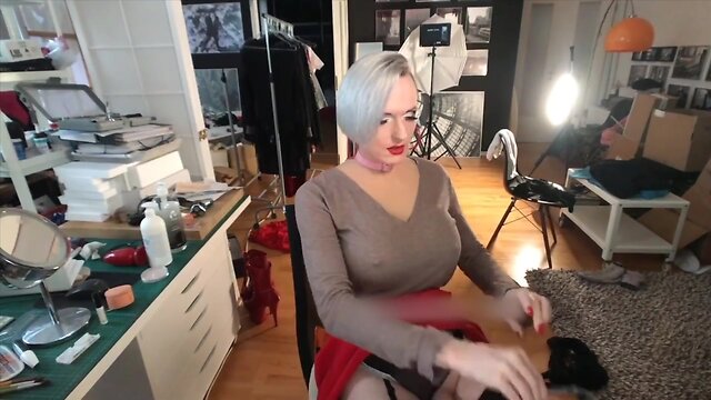 Masturbation techniques to remain erect off-camera