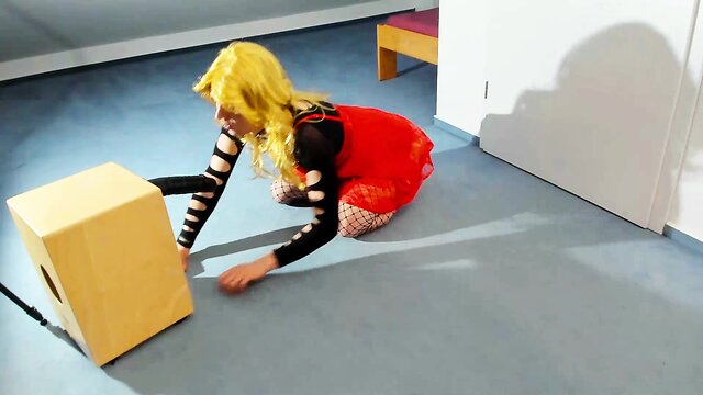 Cdsimone anally pleasuring herself with a large black toy