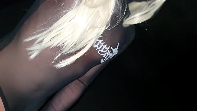 Sissy out after dark