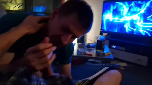 Oliage and davines first sissy blowjob