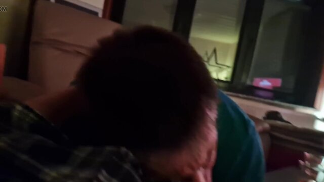 Oliage and davines first sissy blowjob