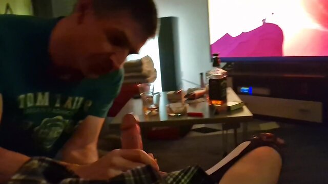 Oliage and davines first sissy blowjob