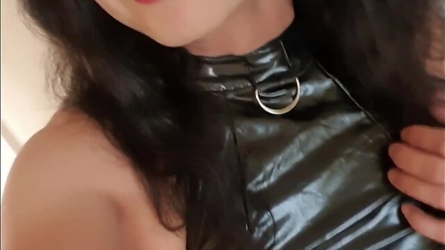 The little sissy, lace and boots