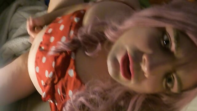 Or womansissy juvia jolie gives german joi while jerking her dick