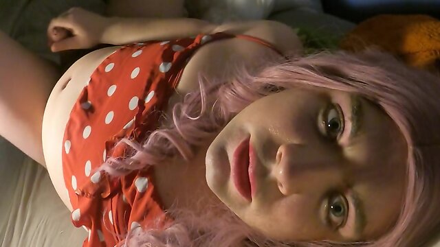 Or womansissy juvia jolie gives german joi while jerking her dick