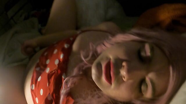 Or womansissy juvia jolie gives german joi while jerking her dick