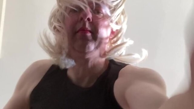 Striding in stilettos