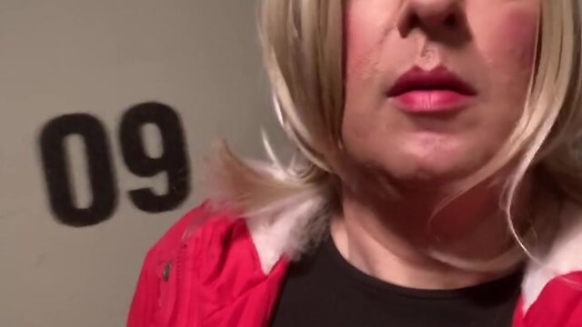 Returning from the outdoors.