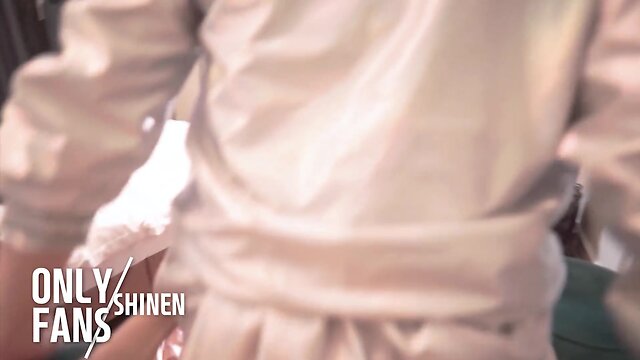 Shemale cosplay overdose: blowjob and sex with needy