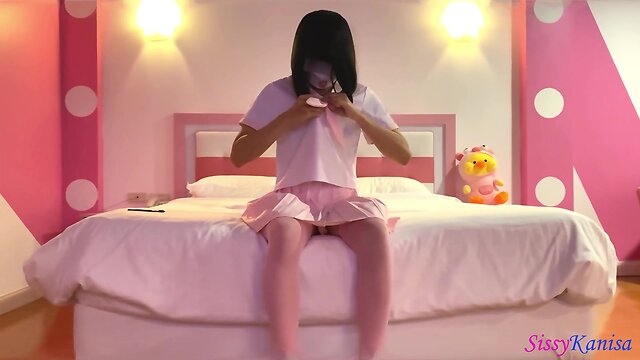 Feminization training with cutie pinky seifuku ep1: dressing up